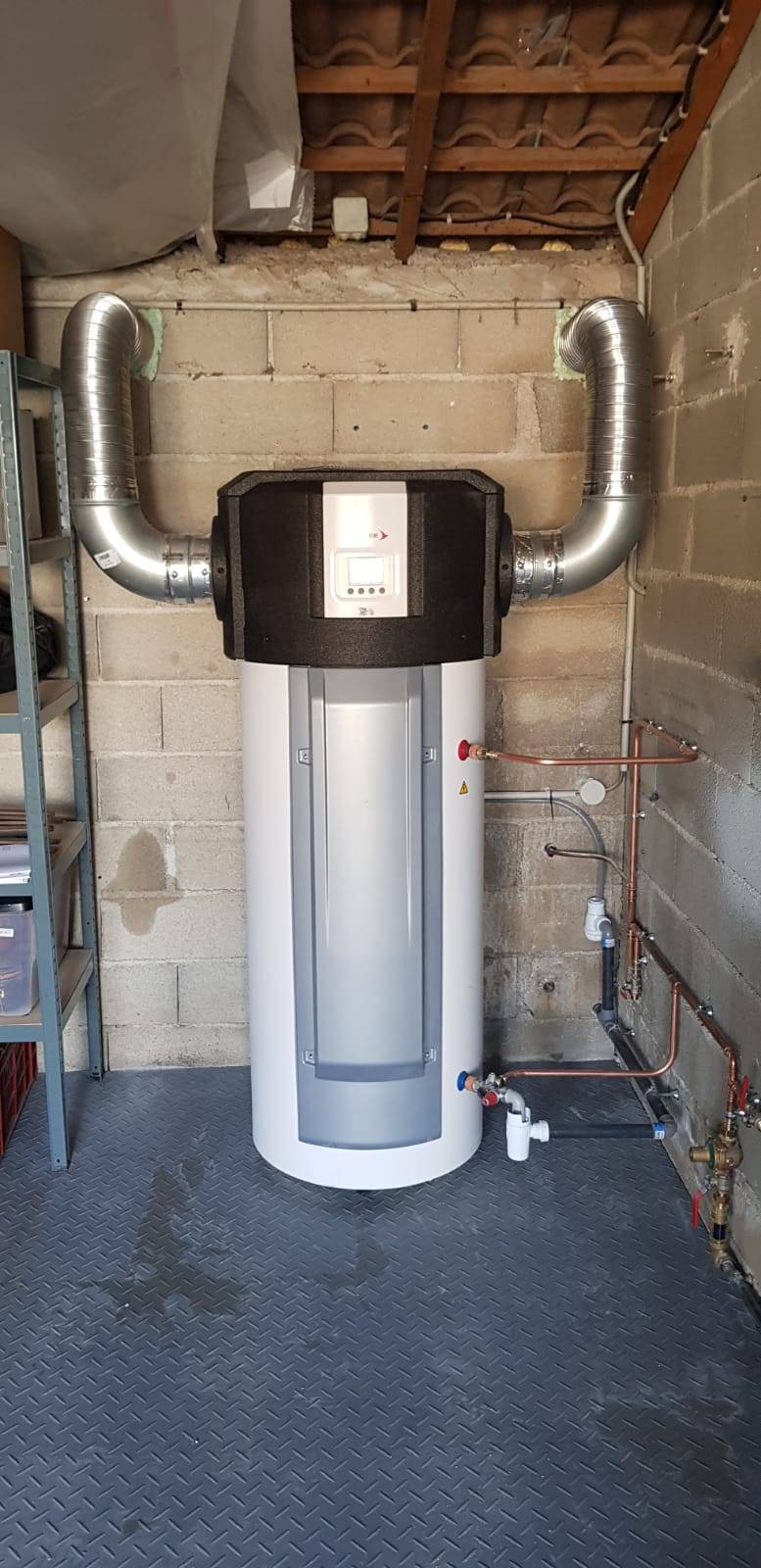 Installation d'un ballon thermodynamique dans une maison à  Strasbourg