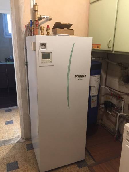 Installation pompe à chaleur air eau ecodan Mitsubishi Electric pour le chauffage à Strasbourg