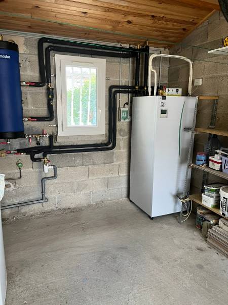 Installation d'une pompe à chaleur air eau à Ostwald