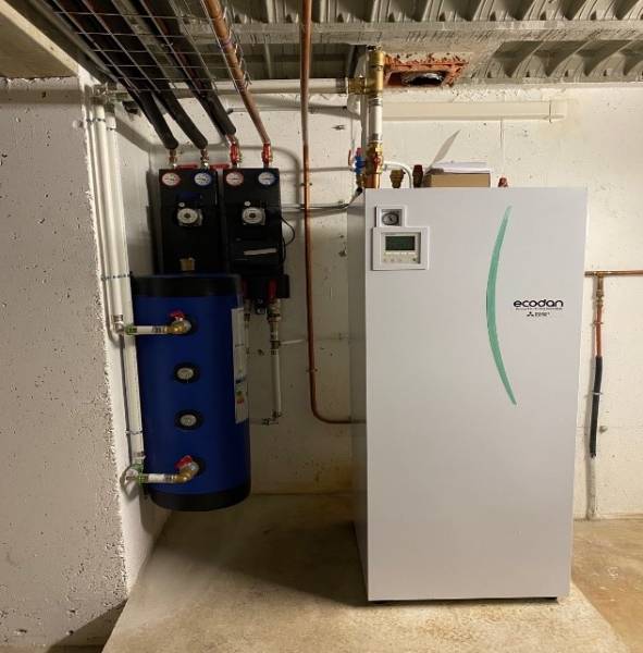 Installation d'une pompe à chaleur air eau Power Inverter 